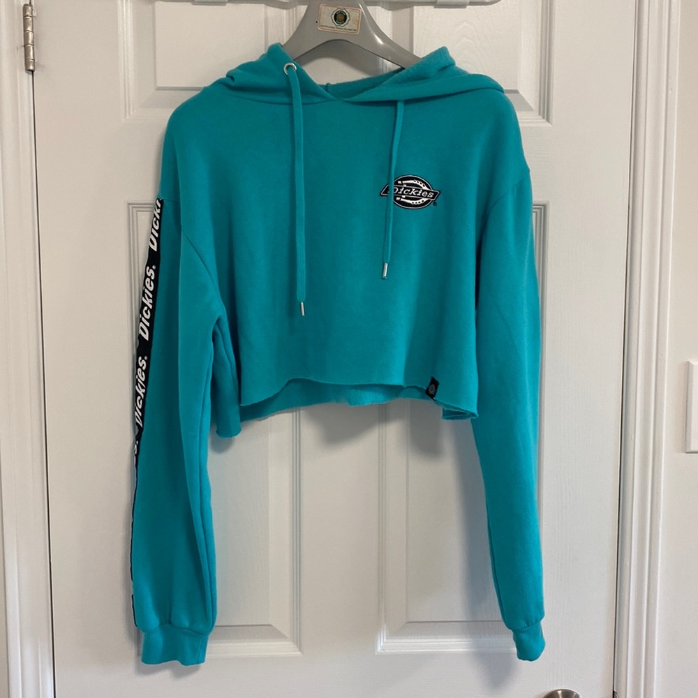 Teal Cropped Dickies Hoodie